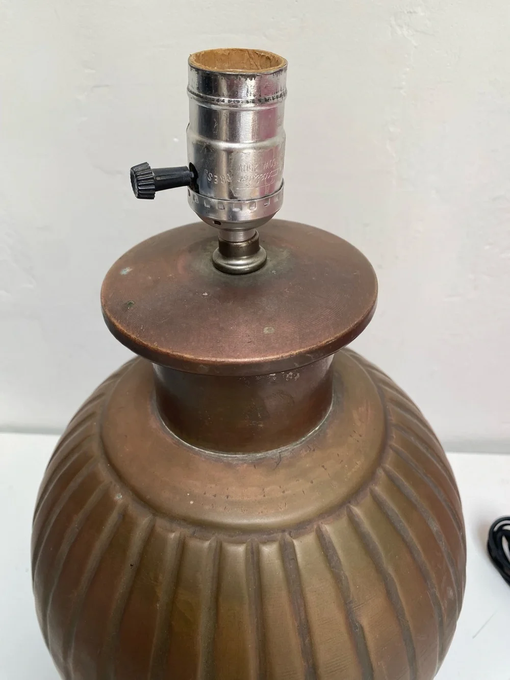 Brass Melon Form Table Lamp 15